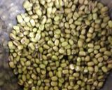A picture of step 1 of Moong daal Spring roll.