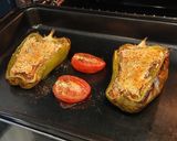 Foto del paso 6 de la receta Barcas de Pollo en Pimiento Verde Asadas al aroma de Kebab con Tomate Confitado