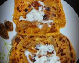 A picture of step 6 of Missa and Aloo stuffed Lachha parantha.