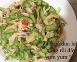 Hình bước làm 9 của món GỎI GÀ DƯA LEO
