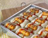 ขนมปังไส้กรอกพิซซ่า นวดมือ15นาที ง่ายแต่ออกมาดีงาม วิธีทำสูตร 12 รูป