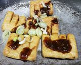Hình bước làm 1 của món Sườn chay khìa sốt tiêu đen