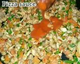 A picture of step 4 of Pizza Naan.