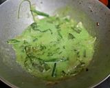 A picture of step 2 of Shrimp Rice Noodles with stir fried vegetables.
