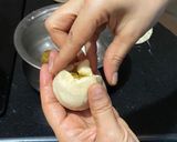A picture of step 7 of Rajasthani aloo pyaaz kachori.