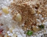 A picture of step 4 of Sabudana khichadi.
