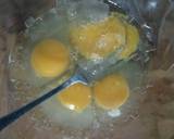 Omlet teri nasi langkah memasak 1 foto