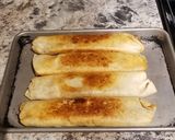 A picture of step 6 of Crispy Bean Burritos.