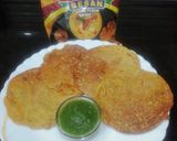 A picture of step 3 of Crispie gram flour Chilla.