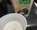 Gambar langkah 1 resipi Mango Sago Coconut Dessert.
