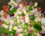 A picture of step 6 of Chinese Rice with Chicken Jalfrezi.