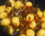 Foto langkah ke 5 dari resep 406. Telur Puyuh Tempe Lada Hitam.