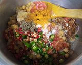 A picture of step 8 of Chickpea Chilli Rice.