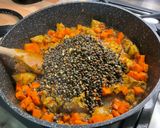 Une image de l'étape 20 de Lentilles Vertes au Veau, Carottes, Tomates et Ananas.