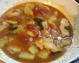 Foto del passaggio 6 della ricetta #Bocconcini di #pollo con #patate e #pomodorini ciliegino
