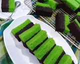 Foto langkah ke 8 dari resep Brownies Pandan Kukus (ala) Amanda.