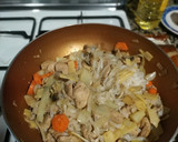 Foto del paso 5 de la receta: Fideos de arroz con bambú, pollo y soja