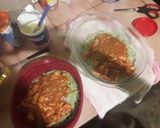 Foto del paso 9 de la receta: Fideos de espinaca con salsa de pollo y verduras
