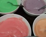 Foto langkah ke 4 dari resep Unicorn Bread Pudding (Puding Roti Unicorn).