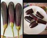 A picture of step 1 of Stuffed eggplants.