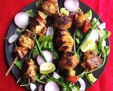 A picture of step 5 of Tandoori aloo.