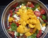 A picture of step 2 of Capsicum vegies salad.