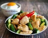 小黃瓜嫩炒雞丁的食譜步驟4照片