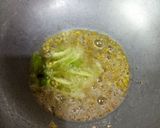 A picture of step 7 of Rajasthani bhindi.
