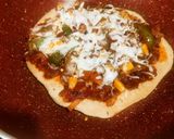 A picture of step 15 of Cheesy crust veg Pizza in tawa.