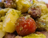 Foto del paso 6 de la receta: Ensalada de patata al pesto con salchichas