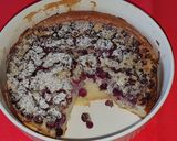 Pas rețetă Clafoutis cu merișoare 4 fotografie