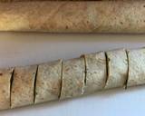 Pin wheel spinach and cheese wraps recipe step 3 photo