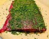 A picture of step 8 of Salmon Gravlax.