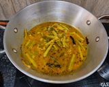 A picture of step 2 of Drumstick pumpkin sabji.