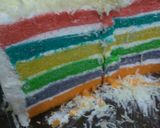 Foto langkah ke 8 dari resep Rainbow cake kukus.