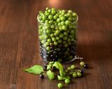 A picture of step 1 of Ganike hannu Gojju, side dish for Pongal / Black nightshade fruit curry:.
