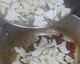 A picture of step 4 of Chappan kaddu(summer squash) sabji.