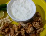 A picture of step 1 of Akhrot (Walnut) Chatani.