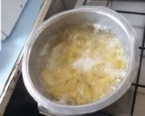 A picture of step 1 of Fried wedges#4week challenge # idd challenge.