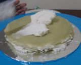 Foto langkah ke 5 dari resep Crepe Matcha Cake.