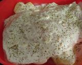 Foto del paso 4 de la receta Bacalao con patatas y crema de queso al vapor