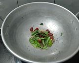 A picture of step 1 of Coconut Mango White Peas Pattani Sundal.