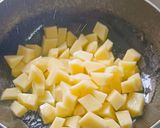 A picture of step 3 of Malabar Spenich with potatoes,A Classic Bengali Dish.