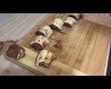 A picture of step 3 of Fried bao (mantao).