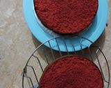 A picture of step 10 of Red velvet cake 🎂🍰.