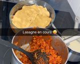 Une image de l'étape 1 de Lasagne au légumes et poulet.
