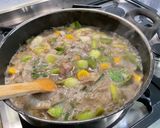 A picture of step 15 of Country Soup with Leeks, Carrots, Potatoes, and Bacon.
