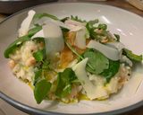 A picture of step 7 of Smoked Salmon risotto.