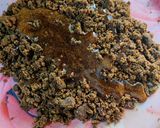 A picture of step 3 of Green moong- jaggery ladoos (saboot moong- gur ke laddoo).