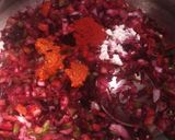 A picture of step 2 of Mysore masala dosa.